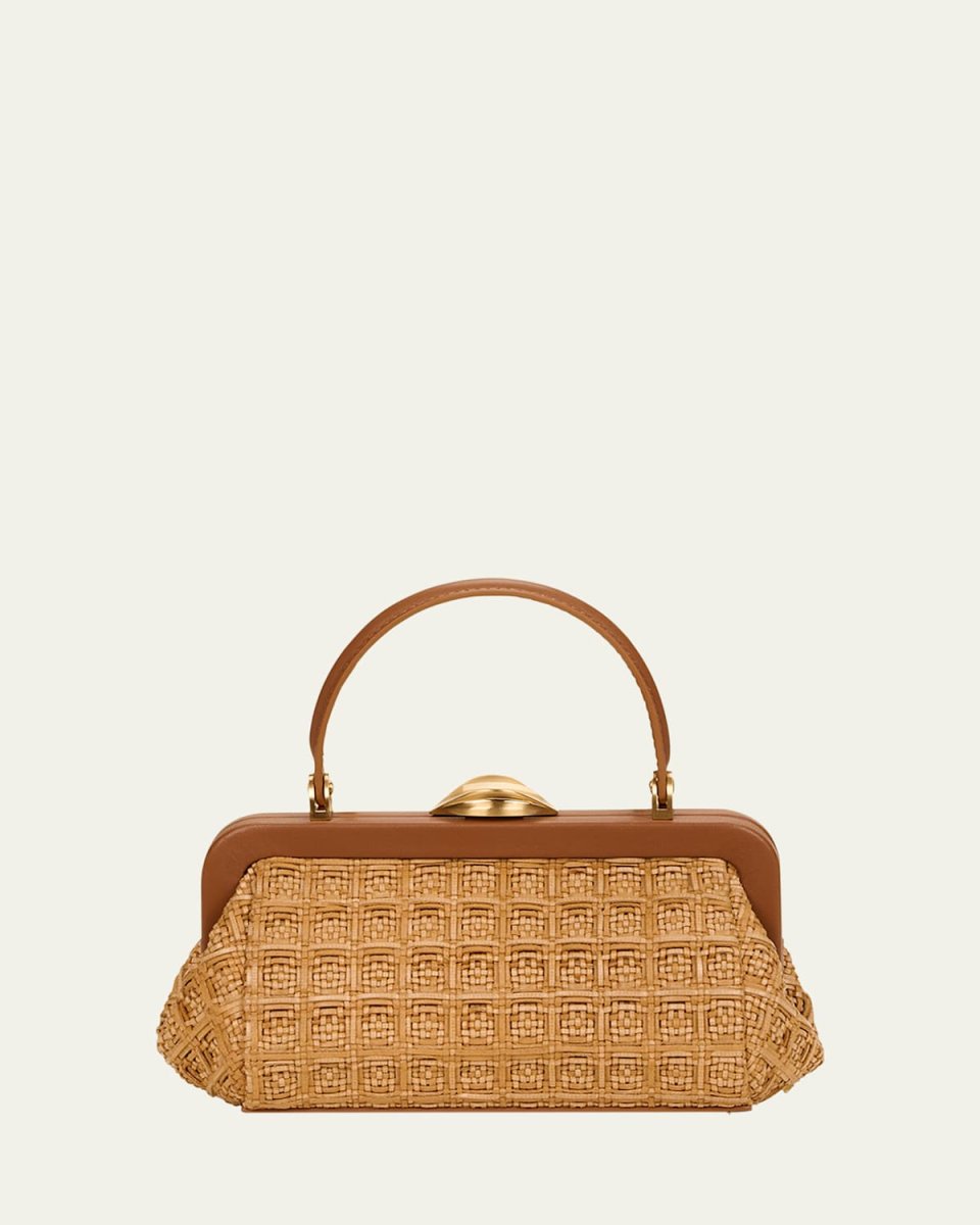Zuma Frame Woven Crossbody Bag
